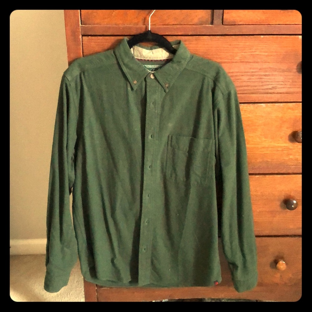Woolrich forest green flannel